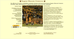 Desktop Screenshot of eugenemasoniccemetery.org